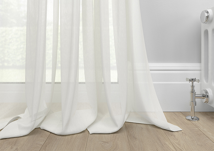 Salerno Voile, Coastal White - Made to Measure Curtains - Image 6